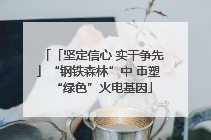 「坚定信心 实干争先」“钢铁森林”中 重塑“绿色”火电基因