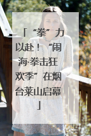 “拳”力以赴！“闹海·拳击狂欢季”在烟台莱山启幕