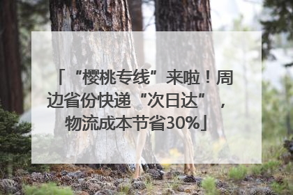 “樱桃专线”来啦！周边省份快递“次日达”，物流成本节省30%
