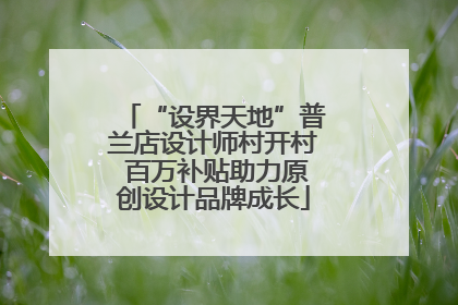 “设界天地”普兰店设计师村开村 百万补贴助力原创设计品牌成长
