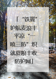 “铁翼”护航麦浪丰 平凉“一喷三防”织就夏粮丰收防护网