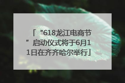“618龙江电商节”启动仪式将于6月11日在齐齐哈尔举行