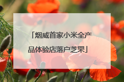 烟威首家小米全产品体验店落户芝罘