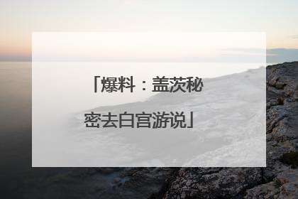 爆料：盖茨秘密去白宫游说