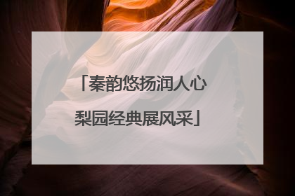 秦韵悠扬润人心 梨园经典展风采