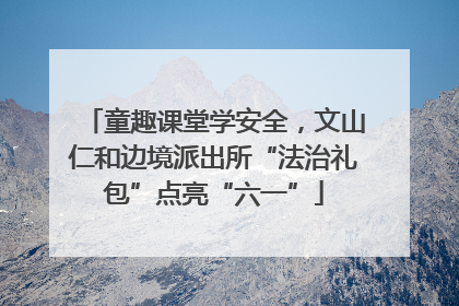 童趣课堂学安全，文山仁和边境派出所“法治礼包”点亮“六一”
