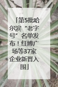 第5批哈尔滨“老字号”名单发布！红博广场等37家企业新晋入围