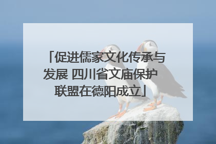 促进儒家文化传承与发展 四川省文庙保护联盟在德阳成立