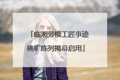 临湘劳模工匠事迹桃矿陈列揭幕启用