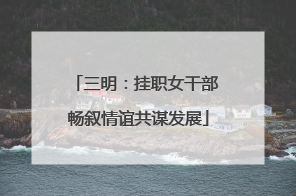 三明：挂职女干部畅叙情谊共谋发展
