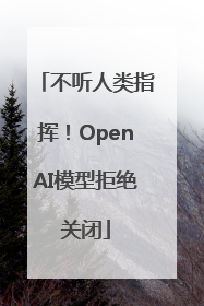 不听人类指挥！OpenAI模型拒绝关闭