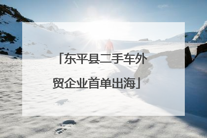 东平县二手车外贸企业首单出海