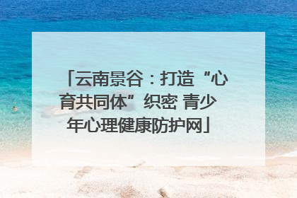 云南景谷：打造“心育共同体”织密 青少年心理健康防护网