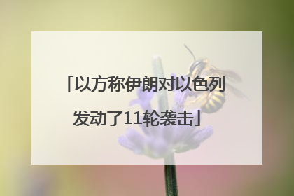 以方称伊朗对以色列发动了11轮袭击
