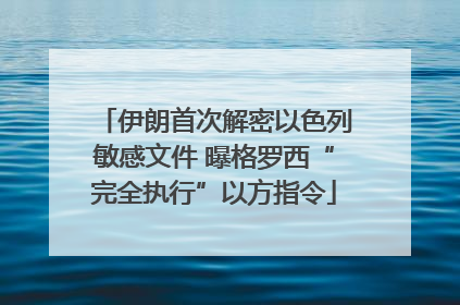 伊朗首次解密以色列敏感文件 曝格罗西“完全执行”以方指令