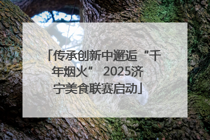 传承创新中邂逅“千年烟火” 2025济宁美食联赛启动