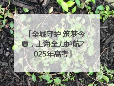 全城守护 筑梦今夏，上海全力护航2025年高考