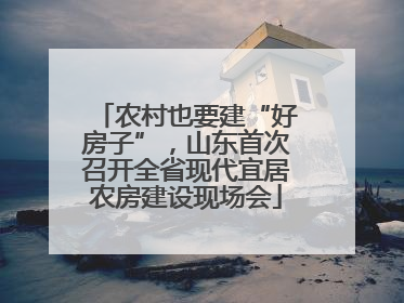 农村也要建“好房子”，山东首次召开全省现代宜居农房建设现场会