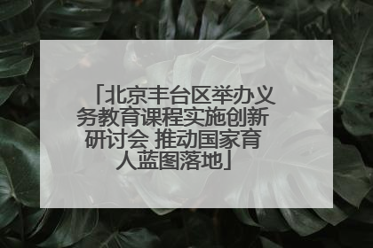 北京丰台区举办义务教育课程实施创新研讨会 推动国家育人蓝图落地