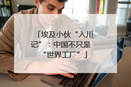 埃及小伙“入川记”：中国不只是“世界工厂”
