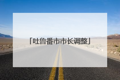 吐鲁番市市长调整