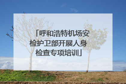 呼和浩特机场安检护卫部开展人身检查专项培训
