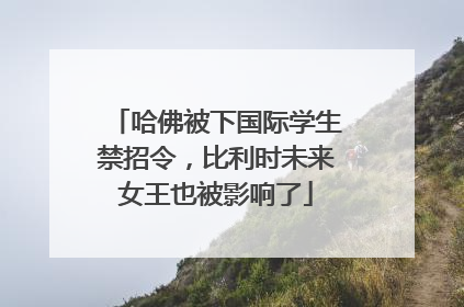 哈佛被下国际学生禁招令，比利时未来女王也被影响了