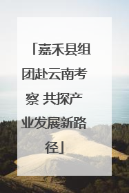 嘉禾县组团赴云南考察 共探产业发展新路径