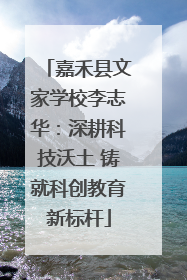 嘉禾县文家学校李志华：深耕科技沃土 铸就科创教育新标杆