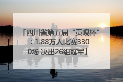 四川省第五届“贡嘎杯”：1.88万人比赛3300场 决出26组冠军
