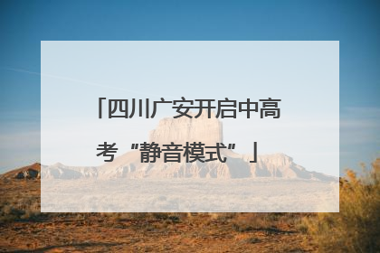 四川广安开启中高考“静音模式”