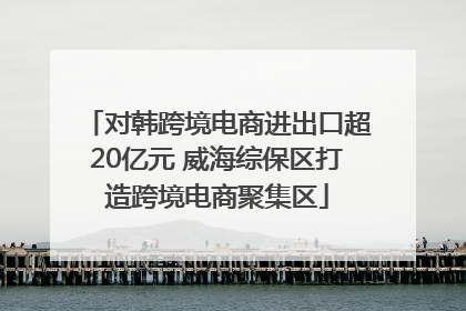 对韩跨境电商进出口超20亿元 威海综保区打造跨境电商聚集区