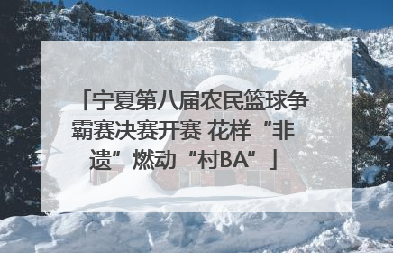 宁夏第八届农民篮球争霸赛决赛开赛 花样“非遗”燃动“村BA”