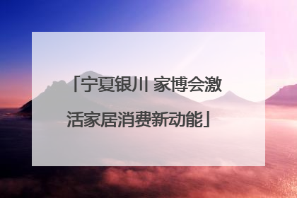 宁夏银川 家博会激活家居消费新动能