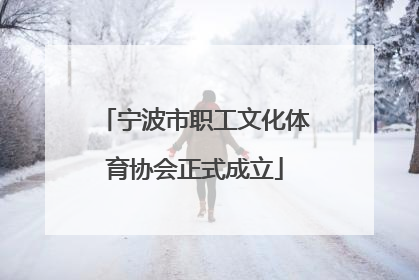 宁波市职工文化体育协会正式成立