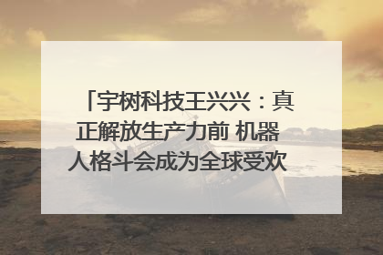 宇树科技王兴兴：真正解放生产力前 机器人格斗会成为全球受欢迎的赛事｜科技观察