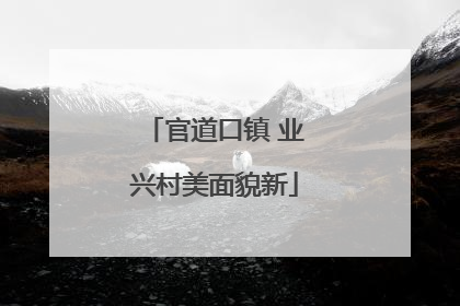 官道口镇 业兴村美面貌新