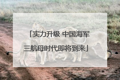 实力升级 中国海军三航母时代即将到来