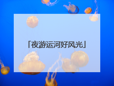 夜游运河好风光