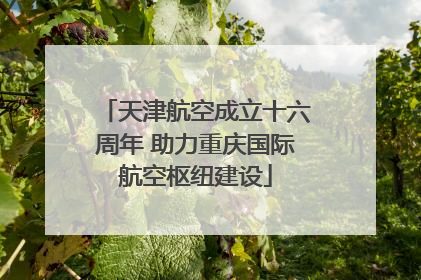 天津航空成立十六周年 助力重庆国际航空枢纽建设