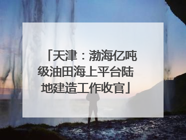 天津：渤海亿吨级油田海上平台陆地建造工作收官