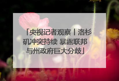 央视记者观察丨洛杉矶冲突持续 暴露联邦与州政府巨大分歧