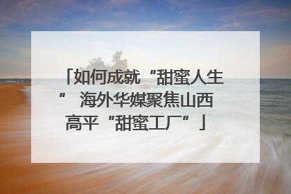 如何成就“甜蜜人生” 海外华媒聚焦山西高平“甜蜜工厂”