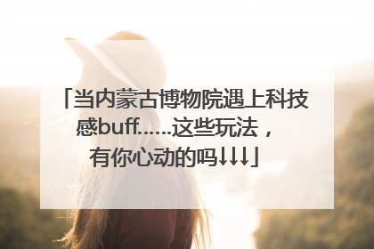 当内蒙古博物院遇上科技感buff……这些玩法，有你心动的吗↓↓↓