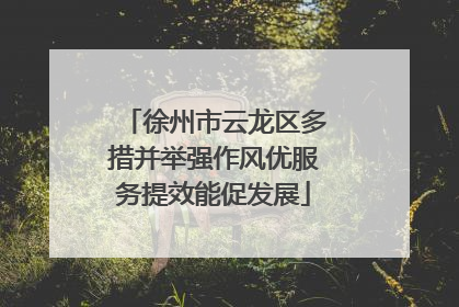 徐州市云龙区多措并举强作风优服务提效能促发展