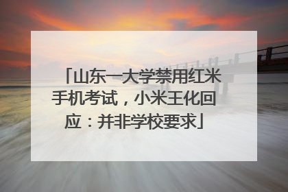 山东一大学禁用红米手机考试，小米王化回应：并非学校要求