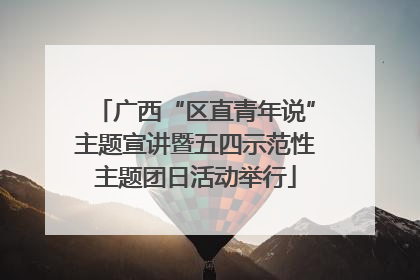 广西“区直青年说”主题宣讲暨五四示范性主题团日活动举行