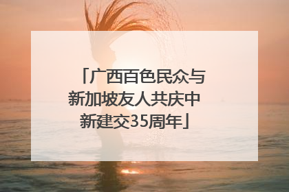 广西百色民众与新加坡友人共庆中新建交35周年