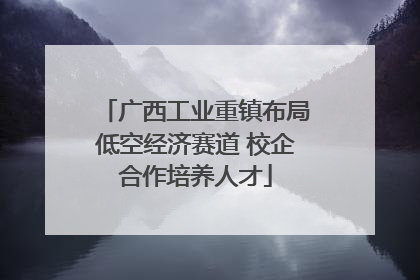 广西工业重镇布局低空经济赛道 校企合作培养人才
