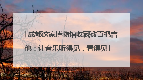成都这家博物馆收藏数百把吉他：让音乐听得见，看得见